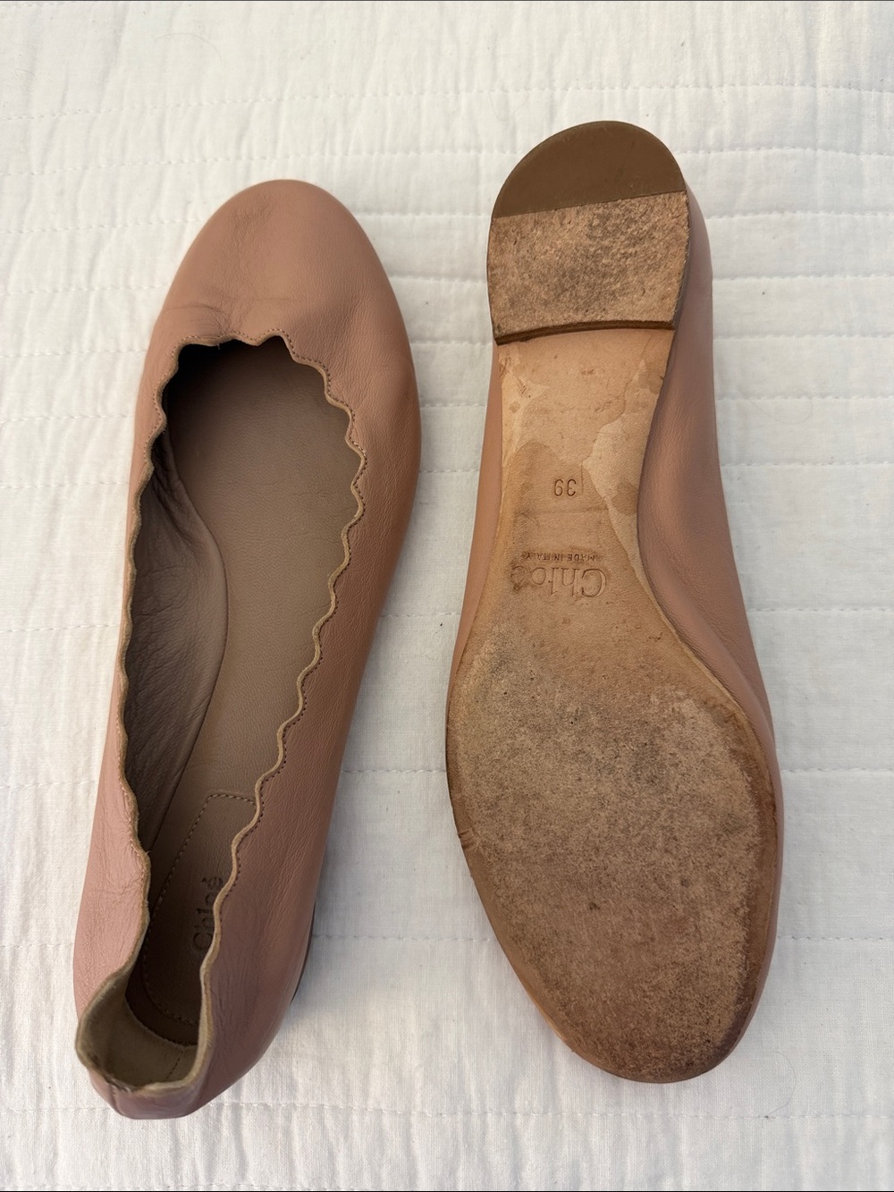 Chloe Lauren Scalloped Ballet Flat - Picture 2 of 3